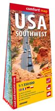 États-Unis d'Amérique - Sud Ouest (USA S-W) 1/1M350 (carte grand format laminée) - Anglais