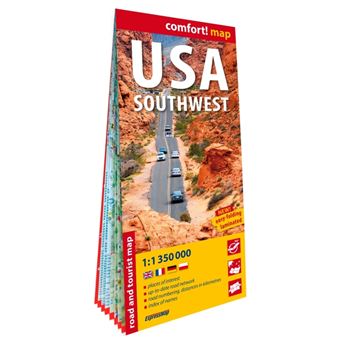 États-Unis d'Amérique - Sud Ouest (USA S-W) 1/1M350 (carte grand format laminée) - Anglais