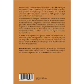 Faire confiance à la confiance