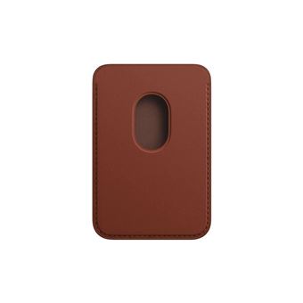 APPLE IPHONE LEATHER WALLET MAGSAFE UMBER