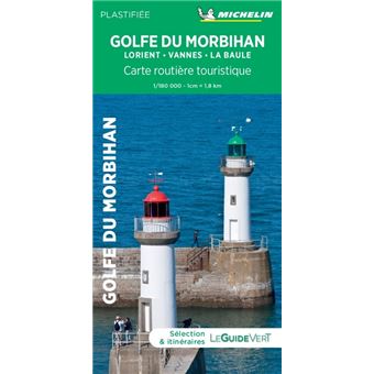 Carte Routière et Touristique Golfe du Morbihan et sa région Michelin