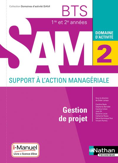 Domaine d'activité SAM 2 Gestion de projet BTS 1re et 2ème années