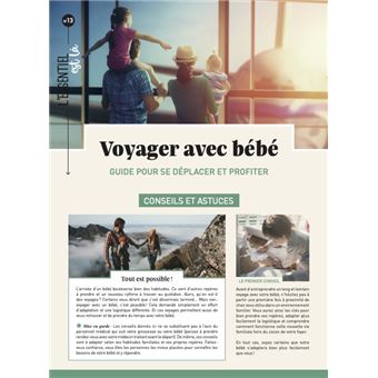 Voyager avec bébé : guide pour se déplacer et profiter