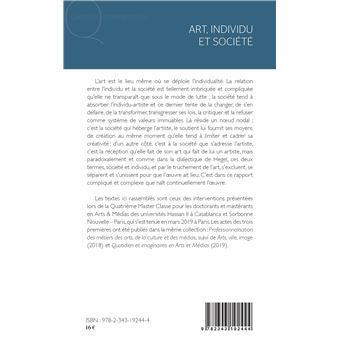Art, individu et société