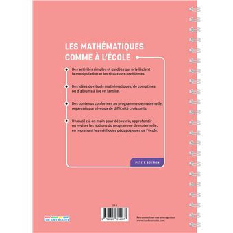 Les mathématiques comme à l’école (3-4 ans)
