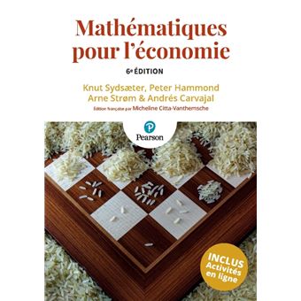 Mathématiques pour l'économie, 5e édition