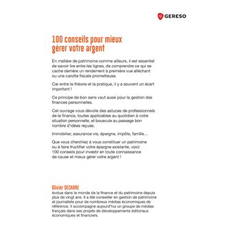 100 conseils pour mieux gérer votre argent