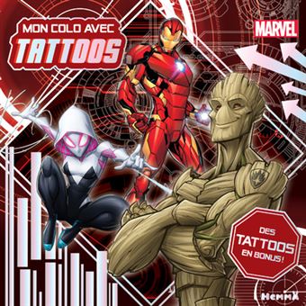 Marvel - Mon colo avec tattoos - Des tattoos en bonus !