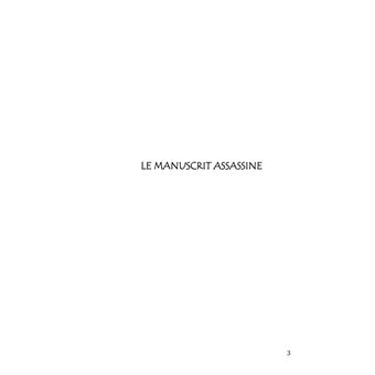 Le manuscrit assassiné