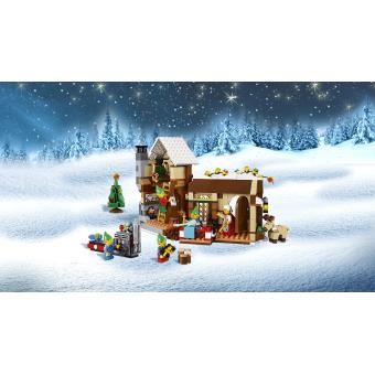 Visite du père Noel lego cadeau fête hivers