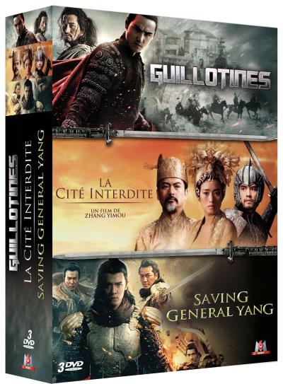 Coffret Arts martiaux The Guillotines, Saving General Yang, La cité interdite DVD
