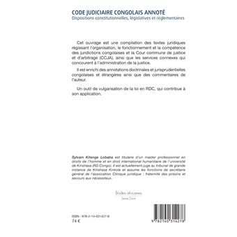 Code judiciaire congolais annoté
