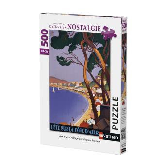 Puzzle Victory Jigsaw Eze Côte D'Azur - 500 Pièces Bois - Angleterre 1940-50