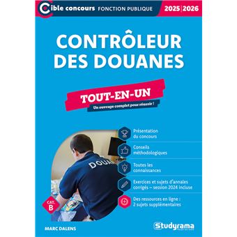 Contrôleur des douanes – Tout-en-un (Catégorie B – Concours 2025-2026)