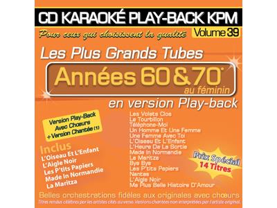 Play back KPM - Volume 39 - Tubes années 60 & 70 au féminin
