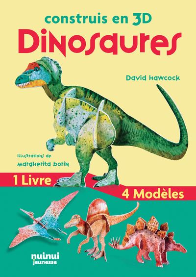 Construis en 3d - dinosaures - David Hawcock - Boîte ou accessoire
