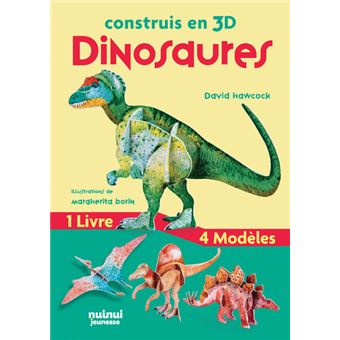 Construis en 3d - dinosaures