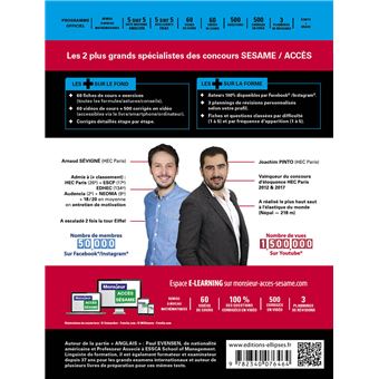 Le Manuel de POCHE du concours SESAME