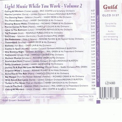 L'âge d'or de la musique légère - Light music while you work volume 2