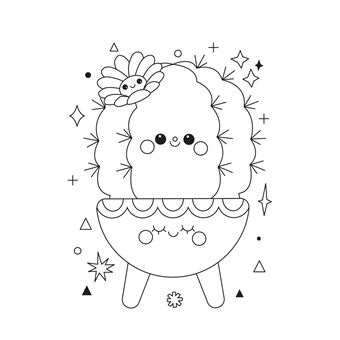 Kawaii bloc à colorier