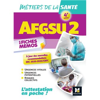 Afgsu 2 Metiers De La Sante 2e Edition Revision Broche Cesu 54 Achat Livre Fnac