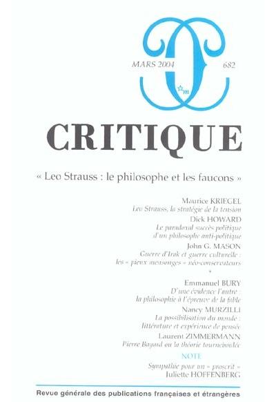 Revue critique 682