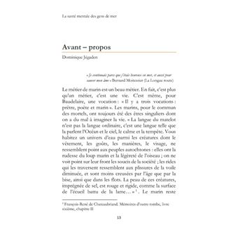 La santé mentale des gens de mer