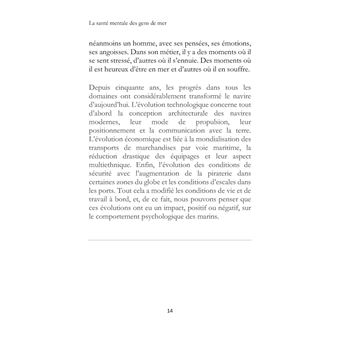 La santé mentale des gens de mer