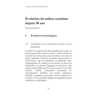 La santé mentale des gens de mer