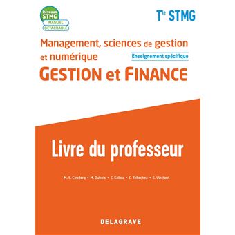 Management, Sciences de gestion et numérique - Gestion et Finance enseignement spécifique Tle STMG (2020) - Pochette - Livre du professeur