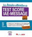 Les Annales officielles du Test Score IAE-Message 2024