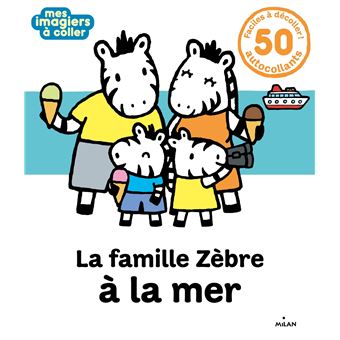 La famille Zèbre à la mer