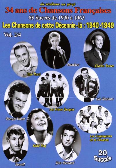Chansons de cette décennie-là 1940-1949 Volume 2 DVD