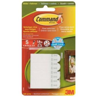 30 Bandes Adhésives Accroche Tableau Sans Percer - 19x92mm - Support Jusqu'à 3kg - Pour Cadres, Affiches, Déco Murale