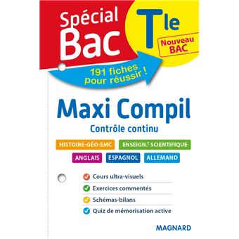 Spécial Bac Maxi Compil de Fiches contrôle continu Tle Bac 2021