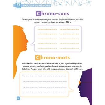 100 Jeux de mémoire pour stimuler vos neurones