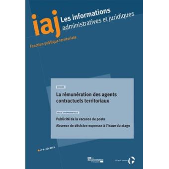 La rémunération des agents contractuels territoriaux