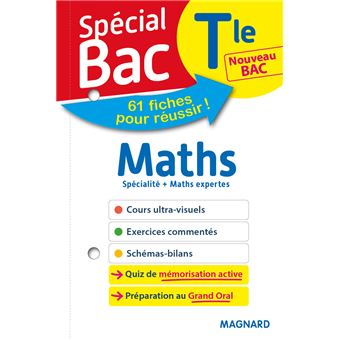 Spécial Bac Fiches Maths + Maths Expertes Tle Bac 2021