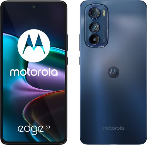 Motorola Edge 30 - 5G smartphone - double SIM - RAM 8 Go / Mémoire interne 128 Go - écran OEL - 6.5 - 2400 x 1080 pixels (144 Hz) - 3 x caméras arrière 50 MP, 50 MP, 2 MP - front camera 32 MP - gris météorite