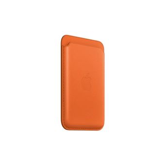 APPLE IPHONE LEATHER WALLET MAGSAFE ORANGE