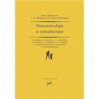 Phenomenologie Et Metaphysique Dominique Janicaud Denise Souche Dagues Remi Brague Achat Livre Ou Ebook Fnac