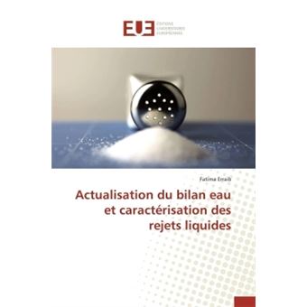 Actualisation Du Bilan Eau Et Caractérisation Des Rejets Liquides ...