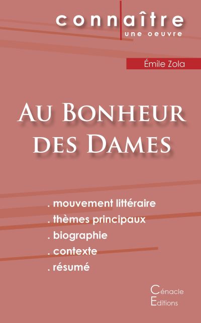 Fiche de lecture Au Bonheur des Dames (Analyse littéraire de référence et résumé complet)