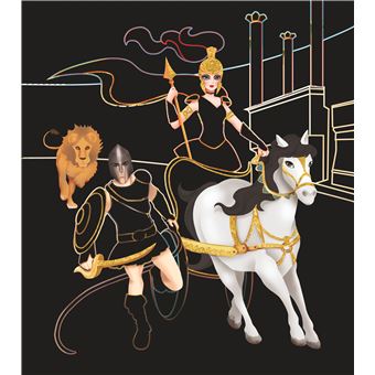 Ma pochette Rome Antique - Cartes à gratter et à colorier