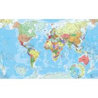 Carte du monde pour enfants plastifiée Carte du monde