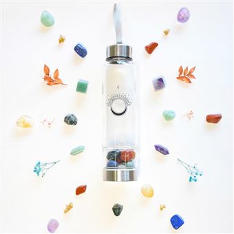 BOUTEILLE EN VERRE - HARMONISATION DES 7 CHAKRAS