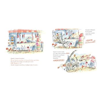 Loup gris dans la ville