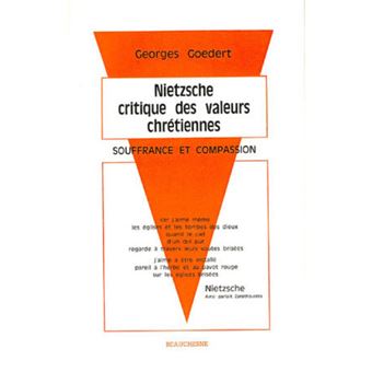 Nietzsche - critique des valeurs chrétiennes - Souffrance et compassion
