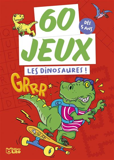 60 jeux, les dinosaures ! - Amélie Chevalier - Boîte ou accessoire