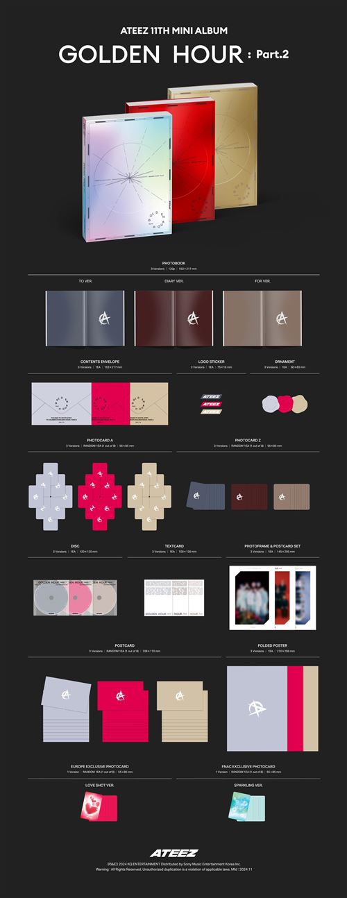 GOLDEN HOUR : Part.2 For Version Exclusivité Fnac Coffret - Ateez